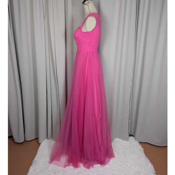 Faeriesty French Dot Formal Gown Pink Small - Picture 16 of 16